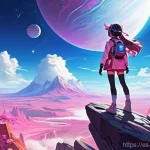 붕괴 스타레일 팬아트 대회 정보 - **A joyful Honkai: Star Rail character, March 7th, is fully clothed in her signature pink and white ...