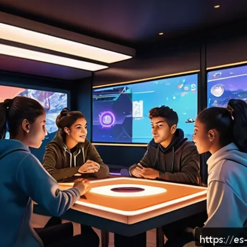 붕괴 스타레일 팬덤 문화와 특징 - A vibrant digital art scene featuring a diverse group of young Latin American and European gamers, a...
